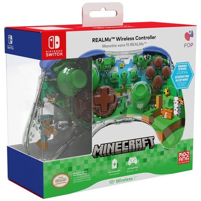 PDP Nintendo Switch REALMz Wireless Controller Minecraft Forest Biome Geschenk