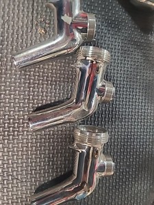 Perlick Pearl Beer Faucet Bodies Lot Of 3