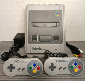 Nintendo Super Famicom SFC Console 2 Controllers 5 Games Tested