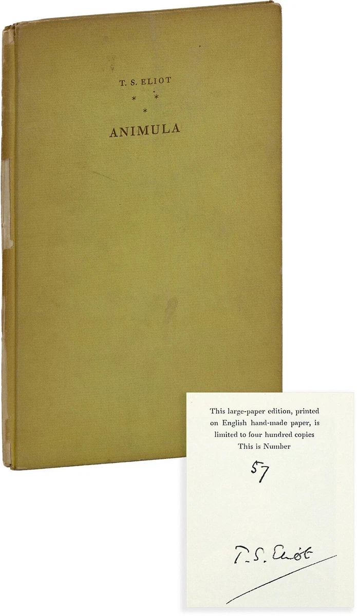 1st Edition T.S. Eliot Antiquarian & Collectible Books for sale | eBay