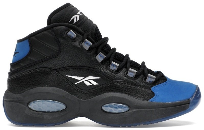 Reebok Question Mid Black Vector Blue for Sale | Authenticity