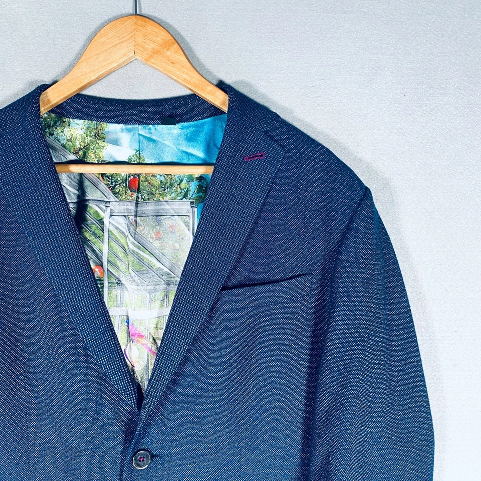 Ted Baker London Blazer мужской 42R синий эластичной Softshell Sport пальто куртка - Изображение 4 из 4