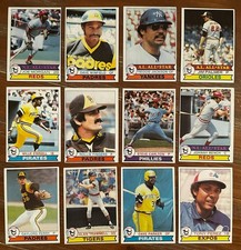 MLB Vintage HOF Lot 1979 Topps 12 Baseball Cards VG Bench Reggie Palmer Stargell