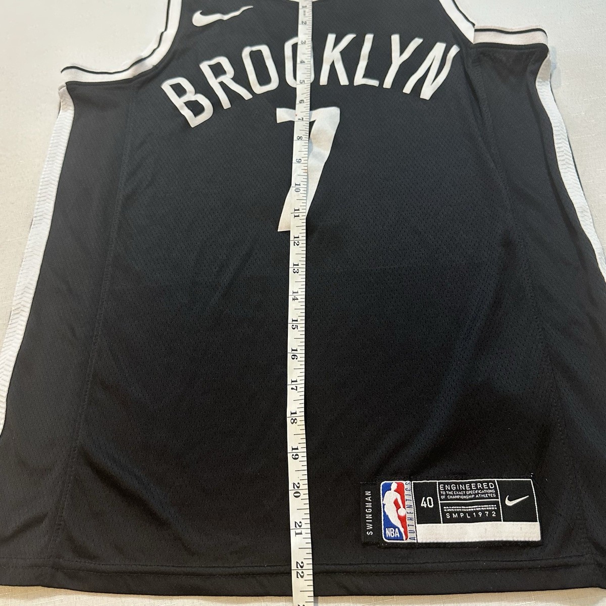 Nike Kevin Durant #7 Brooklyn Nets Swingman Jersey Black Men's