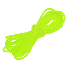 5.5 Yards 3mm Hollow Pipe Tubing Rubber Cord with 1.5mm Hole, Yellowish Green