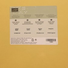 Stampin Up DAFFODIL DELIGHT Cardstock 8 1/2 x 11 - 24 Sheets - Yellow