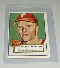 1952 TOPPS BASEBALL #216 RICHIE ASHBURN PHILADELPHIA PHILLIES MCCANNENTERPRISES