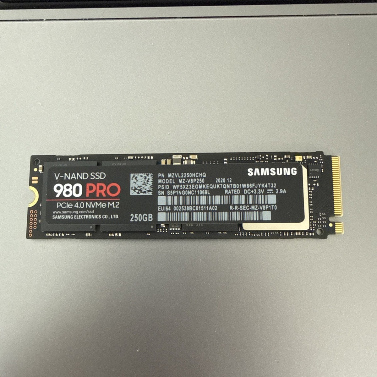 Samsung 980 PRO 250GB Internal NVMe SSD (MZ-V8P250B/AM) for sale