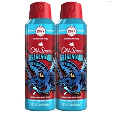 Old Spice Aluminum Free Body Spray for Men, 24/7 Odor Protection, 24/7 Lasting F