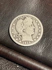 1915 Barber Quarter Silver 25C Business Strike Coin Circulated Uncertified
