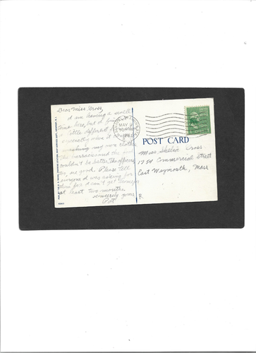 RHODE ISLAND PC "U.S. Navel Training Station Barricks, Newport" 5-9-1941 - Bild 2 von 2