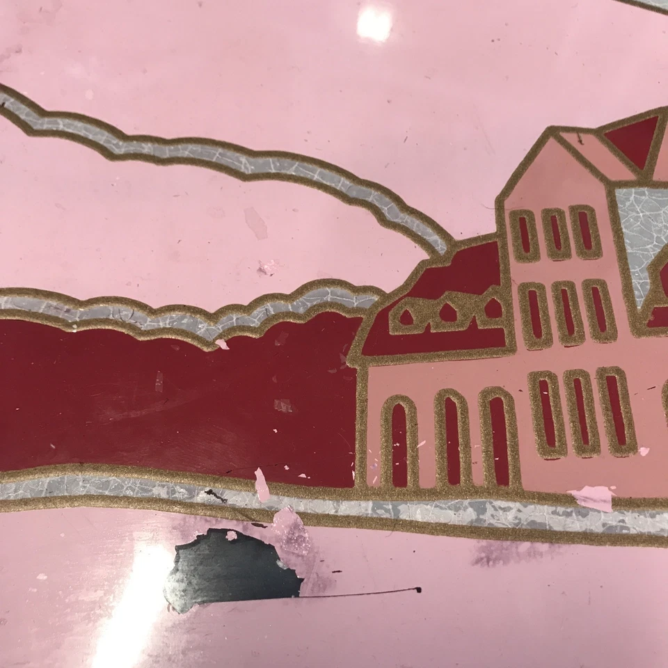 Rare Historic Winery Inglenook Navalle Rutherford Ca. Stained Glass Sign - Image 2 of 4