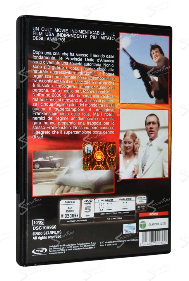 Anno 2000 La Corsa della Morte DVD 1975 Death Race P. Bartel Sylvester Stallone - Immagine 2 di 4