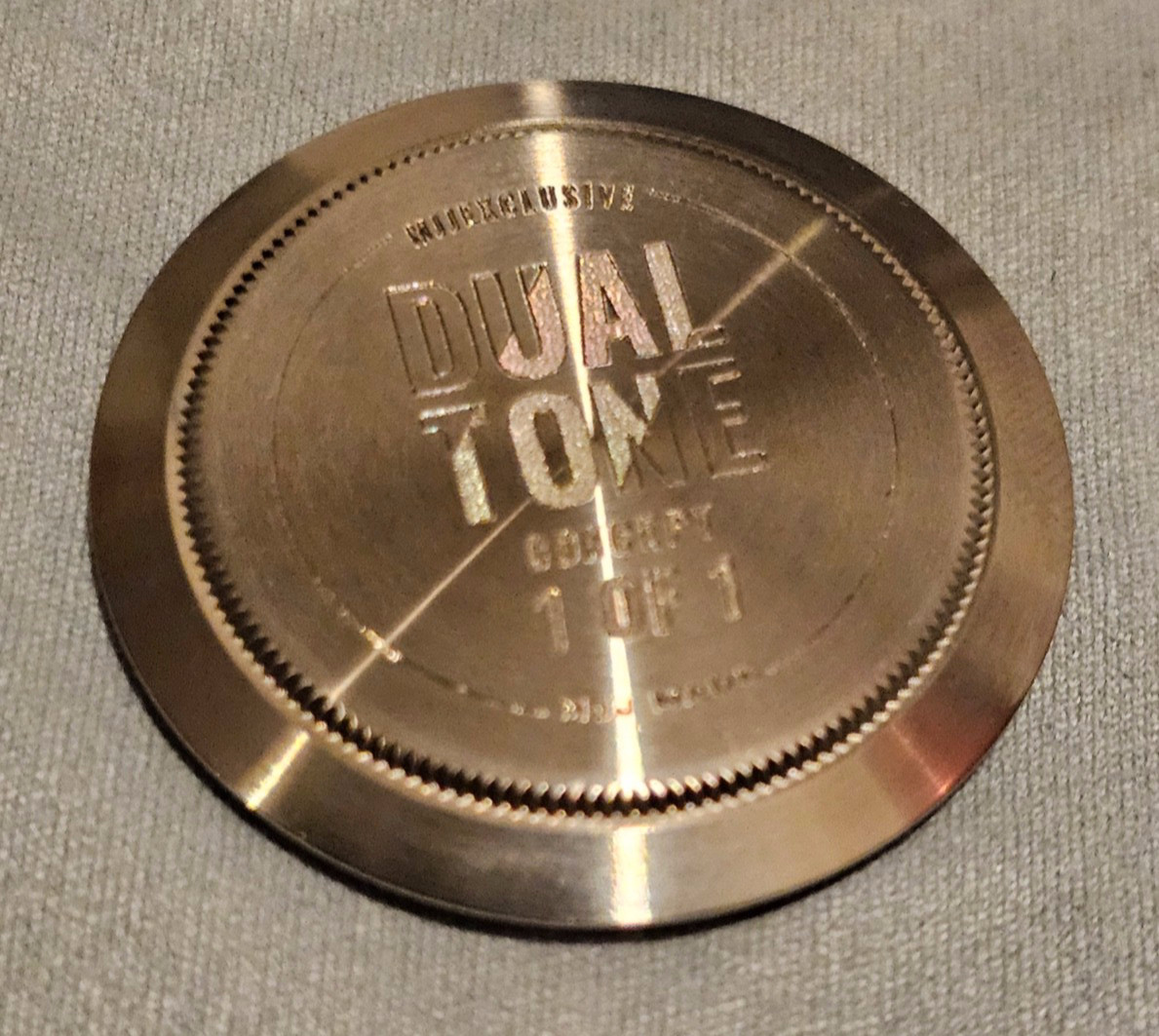 Rare Rolex caseback multi-dimensional 'Dual Tone' Finish Rolex Daytona Caseback image 3