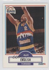 1990-91 Fleer Alex English #48 HOF 1md