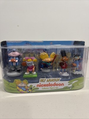 New HEY ARNOLD! Collector 5 FIGURE SET Nickelodeon w/ HELGA Harold GERALD Phoebe