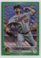2022 Topps Chrome Green Wave Refractor 34/99 Alex Wells Alexander Wells #49 3m0