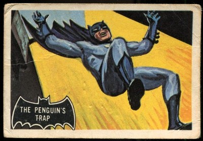 Trade Card, A&BC Chewing Gum, Batman Pink Back, Black Bat, 1966, #16