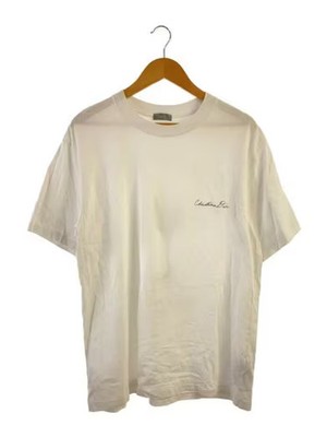 Dior Homme/Ringflower Short Sleeve/T-shirt/L/Cotton/WHT/493J696A0817