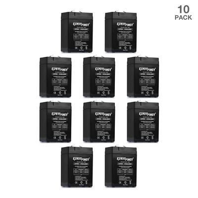 10 PACK - 6V 5Ah (4.5/4 Ah Replacement) AGM SLA Battery PS-640 Replacement