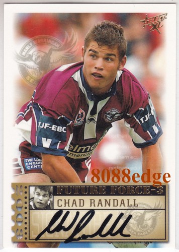 2003 Select Future Force Signature Ff37 Chad Randall 425570 Manly 