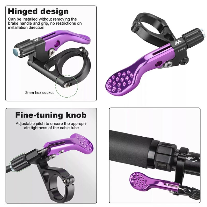 Tija de sillín con cuentagotas para bicicleta MTB control remoto por cable palanca de tija de sillín ajustable para carretera Foto 2 de 4