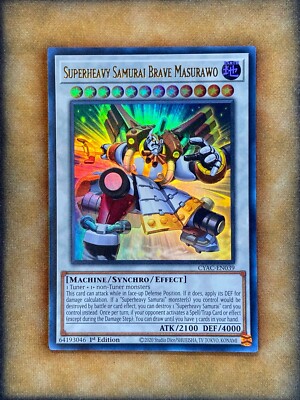 Yugioh Superheavy Samurai Brave Masurawo CYAC-EN039 Ultra Rare 1st Ed NM |  eBay