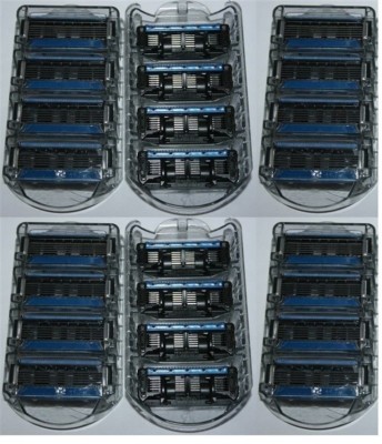 24 Refills Fit Schick Quattro Titanium Trimmer Personna Razor 5 Blades Cartridge