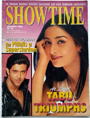 ST Feb2002 Shah Rukh Khan Hrithik Roshan Tabu Padmini Kolhapure Gracy Dia Mirza