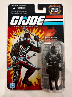 G.I. Joe Snake Eyes Commando, 25th Anniversary 2008, Sealed MOC