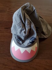 Shark Shape Sun Hat Gray Small Child