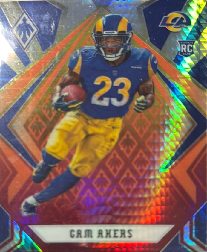 2020 Panini Phoenix #124 Cam Akers Fire Burst