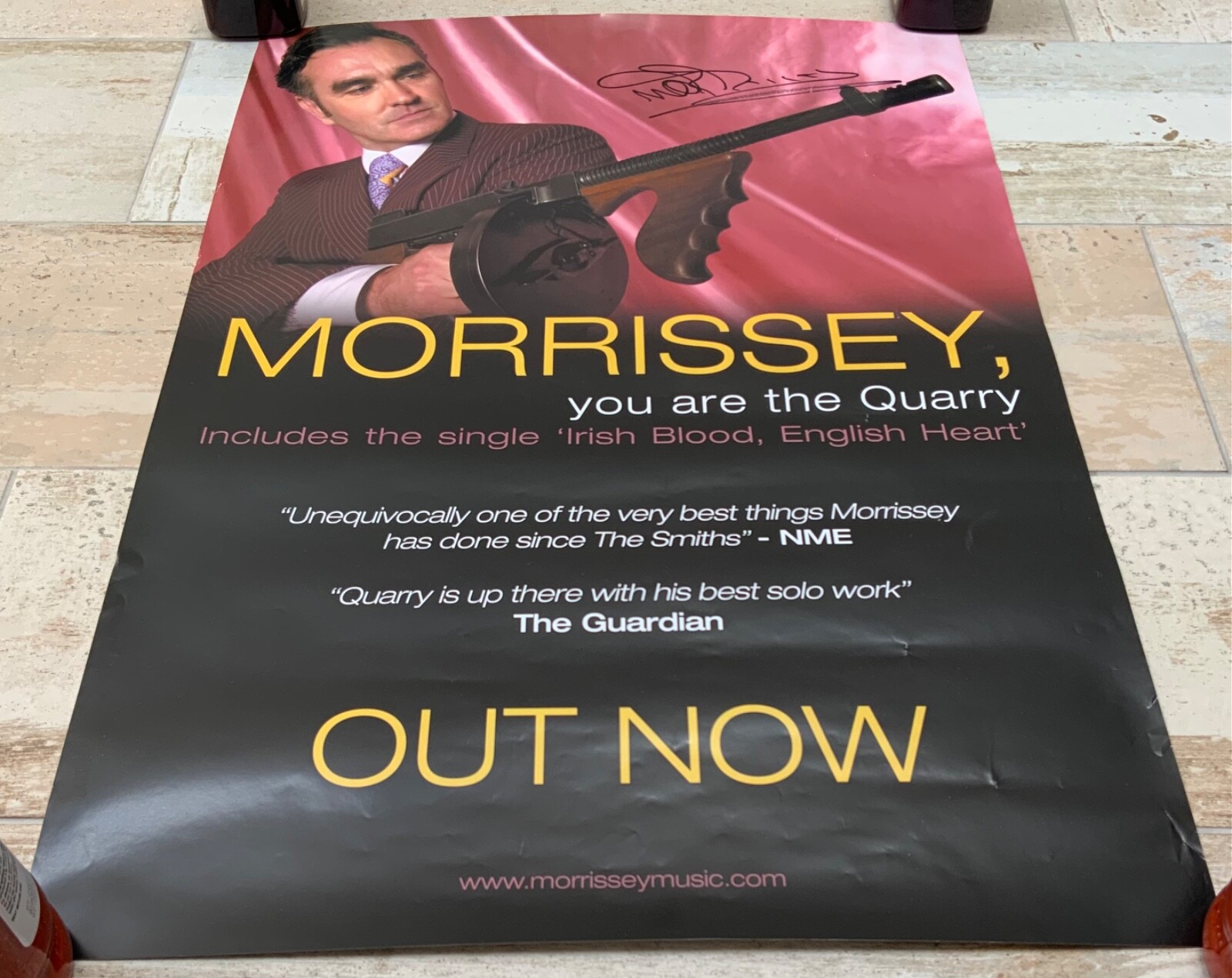 Morrissey YOU ARE THE QUARRY signed autographed promotional poster THE