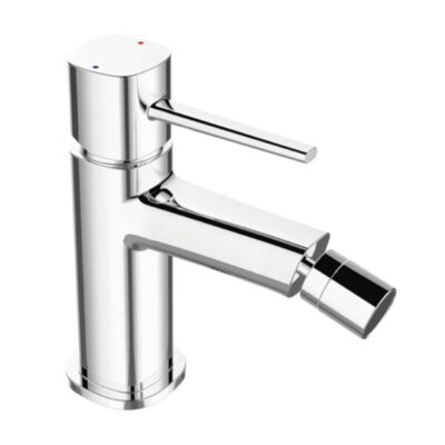 BADLAND Bidetarmatur POLA Silber Badarmatur Bidet-Mischbatterie + Click-Clack