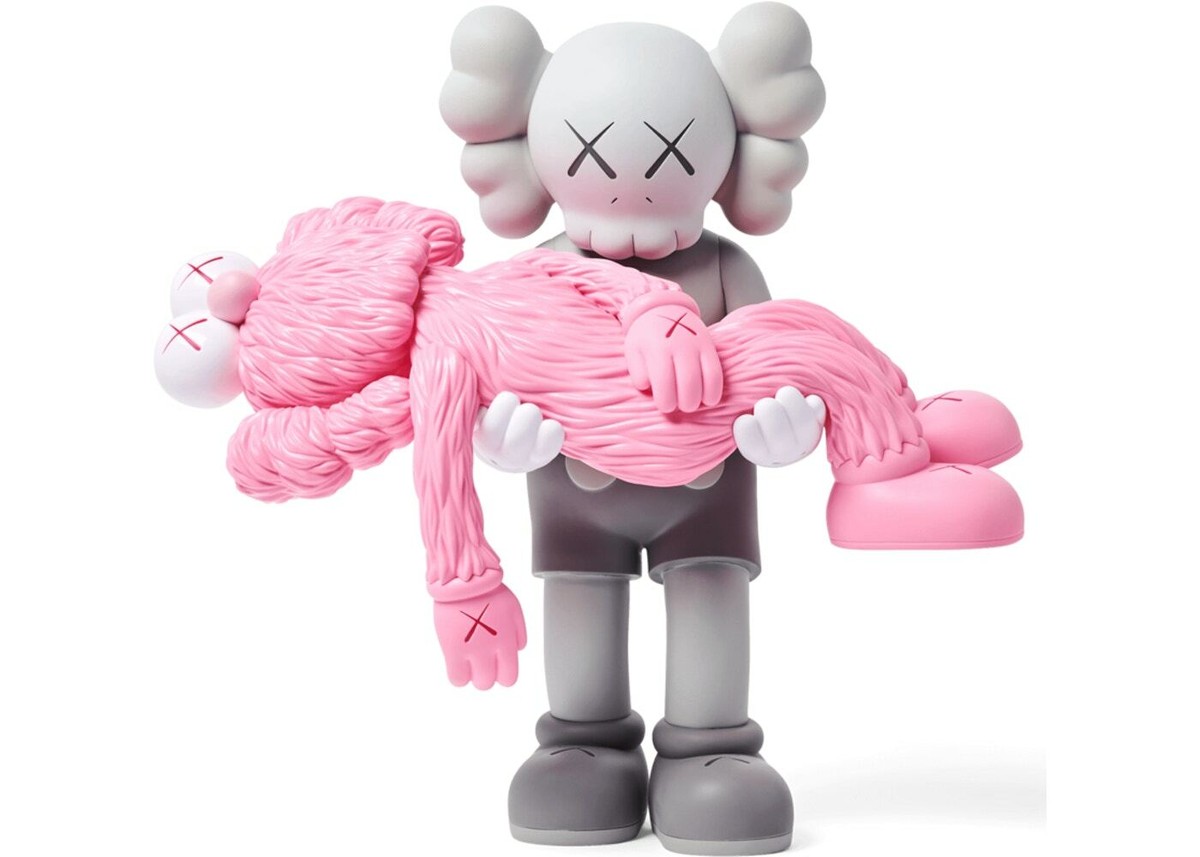 KAWS Companion Gone NGV Grey Pink Vinyl Authentic NEW Unopened | eBay