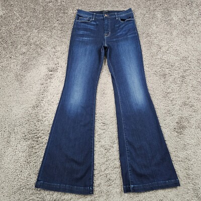 J Brand Jeans Women 29 Flare High Rise Dark Stretch Denim Maria Overload  26x32