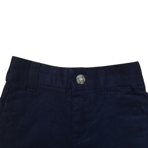 Gymboree Boys Pants – Navy Blue Linen Blend, Elastic Waist, Dress or School Size - Picture 4 of 5