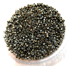 11/0 DELICA  DB 452  GALVANIZED KHAKI  7 Grams  MIYUKI GLASS SEED BEADS
