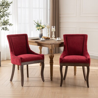 SOAR FLASH Retro Velvet Dining Chair Set of Upholstered
