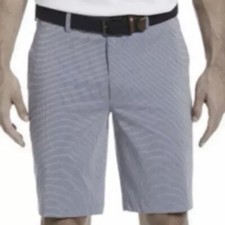 PGA Tour Men  s Blue Plaid Shorts Size 40