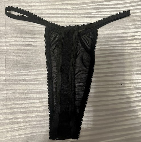 BNWOT Roma Confidential Black Lace Up Nylon/Velvet Teddy & Panties,Size S/M, $35 - Picture 5 of 8