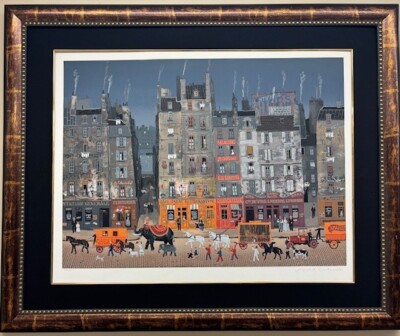 Michel Delacroix ''Vive Le Cirque '' Hand Signed Limited Edition Litho Primitive