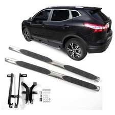 Trittbretter Schwellerrohre Edelstahl Für Nissan Qashqai J11 2014-2017 Ø 76mm