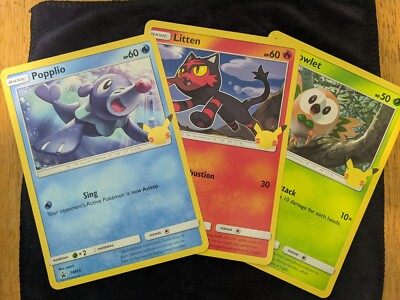 Pokemon First Partner Pack SM Alola - 25th Anniversary - Jumbo Cards Set of  3 | eBay