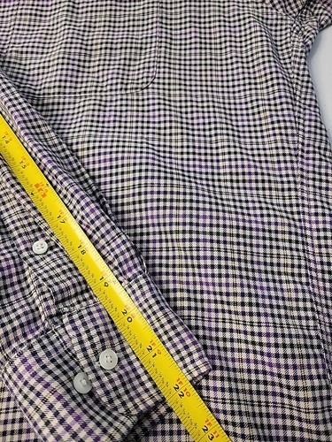 Tommy Hilfiger Shirt Men's 15 1/2 32-33 Long Sleeve Plaid 100% Cotton - Picture 7 of 9