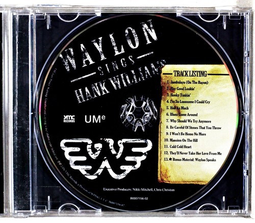 Waylon Jennings - Waylon Jennings Sings Hank Willi... (CD 2006) - Picture 2 of 3