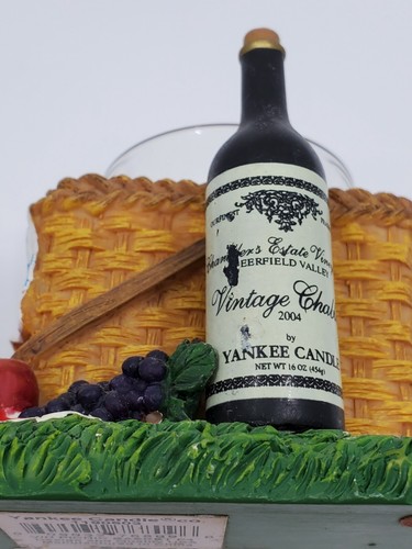 Yankee Candle wine Picnic Basket Votive Candle Holder - Picture 10 of 10