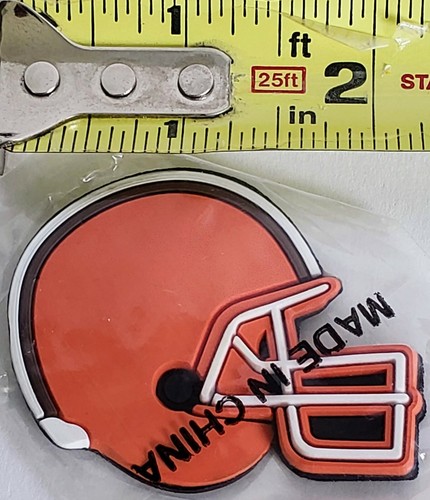 CLEVELAND BROWNS - Helmet 2"Rubber Magnet - Peter David - NFL Football - NWT1999