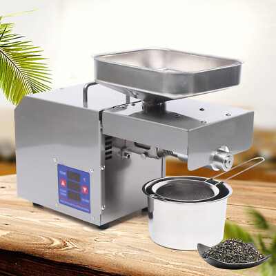 600W 110V Commerical Automatic Oil Press Machine Peanut/Corn Oil Extractor