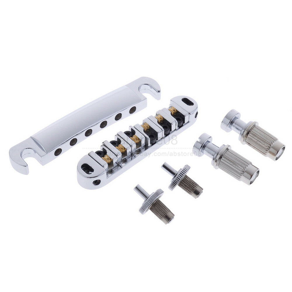 LP Guitar Tune-o-matic Roller Saddle Bridge & Tailpiece Set for Les Paul Black LP Guitar Tune-o-matic Roller Saddle Bridge & Tailpiece Set for Les Paul Black